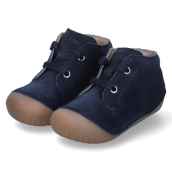 Scarpe Da Passeggio Richter Per Bambini/ Scarpe Basse/ Scarpe Stringate In Camoscio Blutaglia:18-image