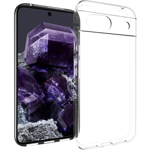 Custodia Google Pixel 8A - Silicone - Custodia Morbida Accezz/Copertura Posteriore - Trasparente-image