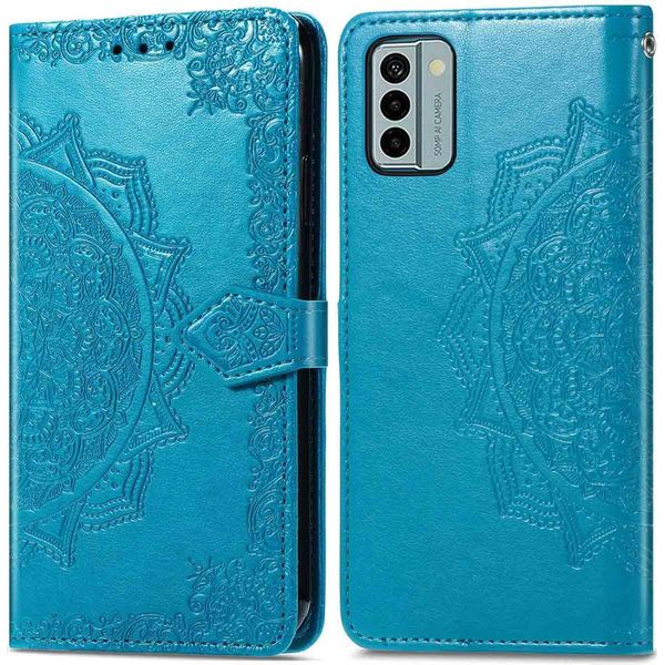 Nokia G22 Sleeve - Pelle Finta - Flip Cover Imoshion - Turchese-image