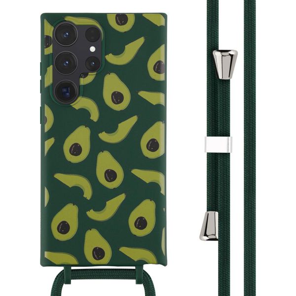 Custodia Samsung Galaxy S23 Ultra - Silicone - Imoshion Custodia Morbida/Manicotto Con Cinturino/Copertura Posteriore - Verde-image