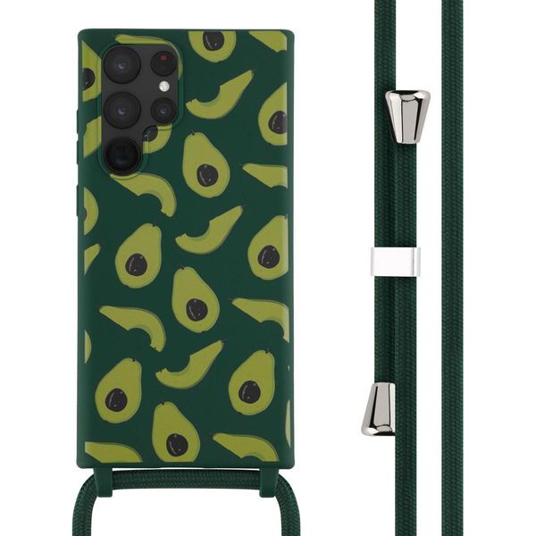 Custodia Samsung Galaxy S22 Ultra - Silicone - Imoshion Custodia Morbida/Manicotto Con Cinturino/Copertura Posteriore - Verde-image