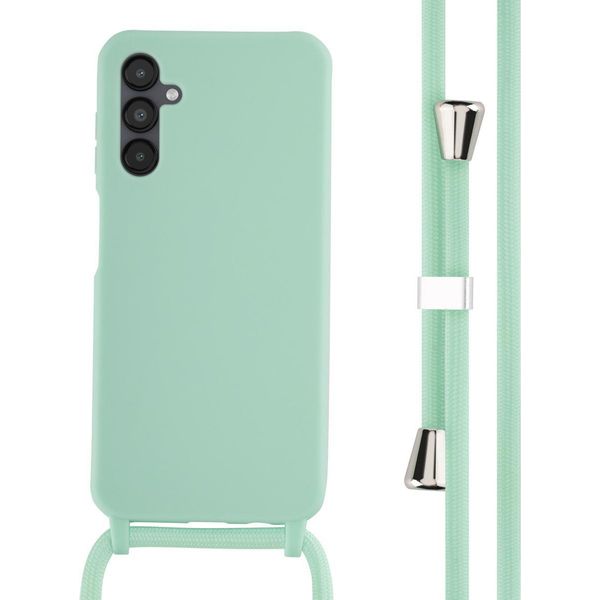 Custodia Samsung Galaxy A14 - Silicone - Imoshion Custodia Morbida/Manicotto Con Cinturino/Copertura Posteriore - Verde Menta-image