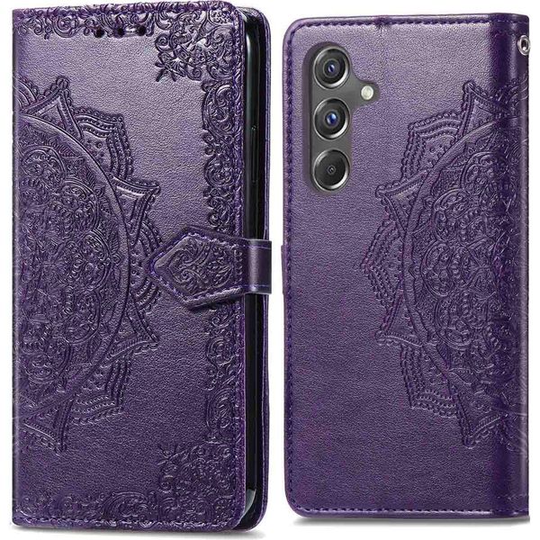 Samsung Galaxy A15/Samsung Galaxy A15 Cover - Pelle Finta - Flip Cover Imoshion - Viola-image