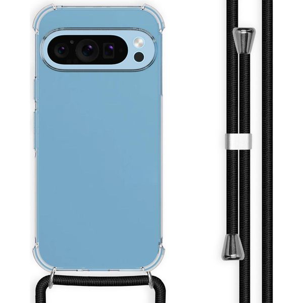 Imoshion Custodia Protettiva Google Pixel 9 Pro/Google Pixel 9 Con Banda Posteriore Con Catena Custodia Per Telefono Cellulare Per Google Pixel 9 Pro/Google Pixel 9 - Nero-image