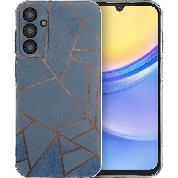 Samsung Galaxy A15/Samsung Galaxy A15 Custodia - Silicone - Imoshion Custodia Morbida/Copertura Posteriore - Blu-image