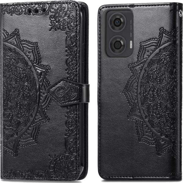 Motorola Moto G24/Motorola Moto G04 Cover - Pelle Finta - Flip Cover Imoshion - Nero-image