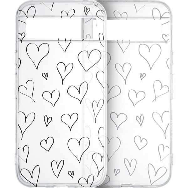 Google Pixel 8A Sleeve - Silicone - Imoshion Custodia Morbida/Copertura Posteriore - Trasparente-image