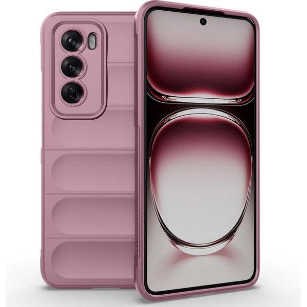 Oppo Reno 12 Pro Sleeve - Silicone - Imoshion Custodia Morbida/Copertura Posteriore - Viola-image