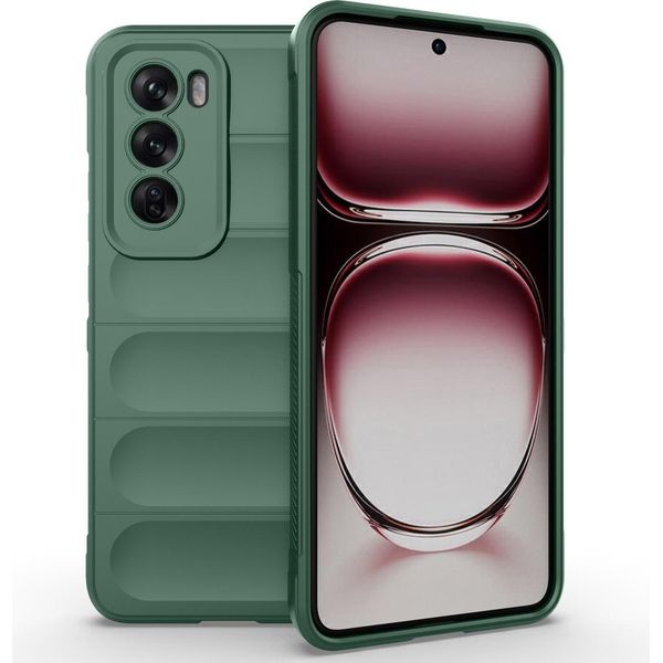 Oppo Reno 12 Pro Sleeve - Silicone - Imoshion Custodia Morbida/Copertura Posteriore - Verde Scuro-image