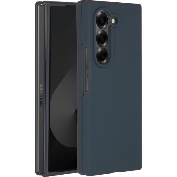 Samsung Galaxy Z Fold 6 Cover - Silicone - Custodia Morbida Accezz/Copertura Posteriore - Blu Scuro-image