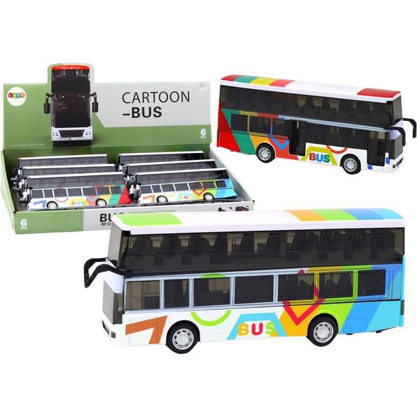 Autobus A Due Piani Con Guida In Metallo, Luci E Suoni Colorati-image