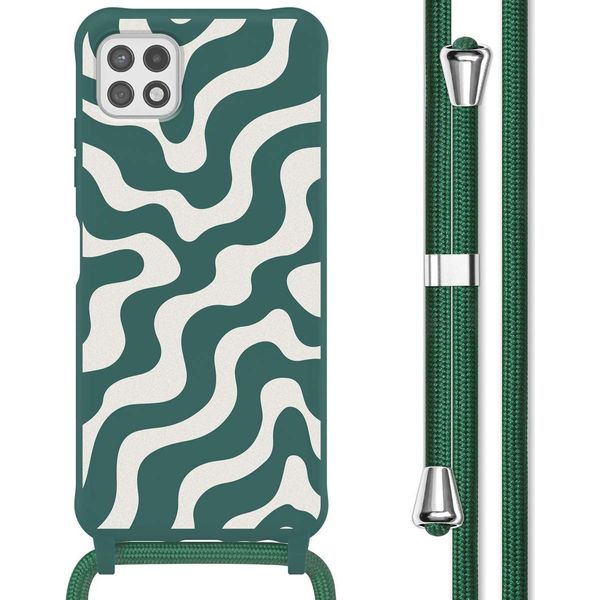 Samsung Galaxy A22 Cover - Silicone - Imoshion Custodia Morbida/Case Con Cinturino/Copertura Posteriore - Colorato-image