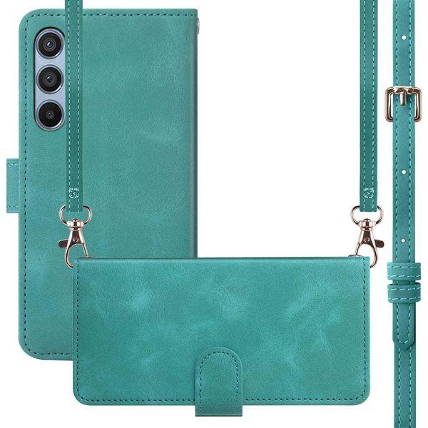 Samsung Galaxy A14/Samsung Galaxy A14 Cover - Cover Imoshion Con Cinturino/Custodia Pieghevole - Turchese-image