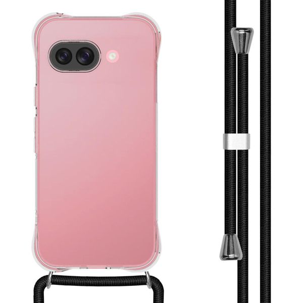 Imoshion Custodia Protettiva Google Pixel 9A Con Banda Retro Con Catena Custodia Per Google Pixel 9A - Nero-image