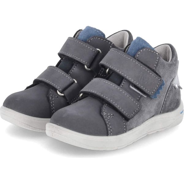 Pepino Scarpe Basse Da Bambino/Scarpe Da Passeggio Kroki Grigio Camoscio Impermeabiletaglia:21-image