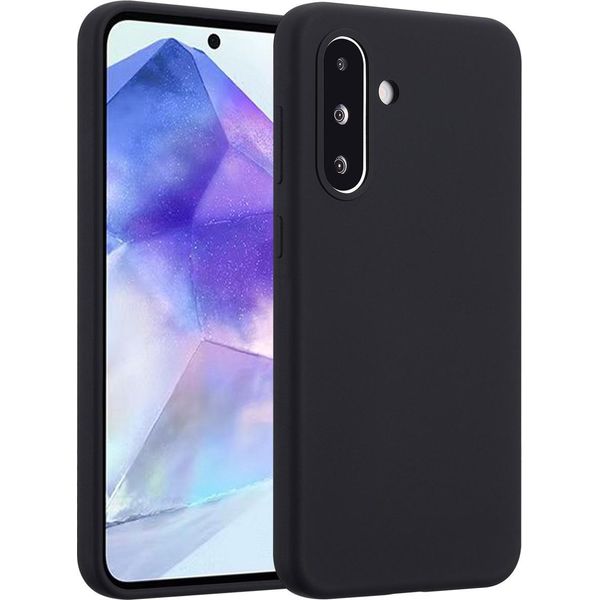 Samsung Galaxy A36/Samsung Galaxy A56 Custodia - Silicone - Custodia Morbida Accezz/Copertura Posteriore - Nero-image