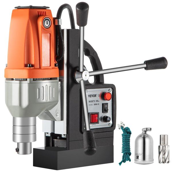 Vevor Foratrice Magnetica 220V-240V - 980W Foratrice Magnetica, Foratrice Per Metalli Ad Alte Prestazioni Con 680 Giri/Min, Foratrice Per Metalli Multifunzionale-image