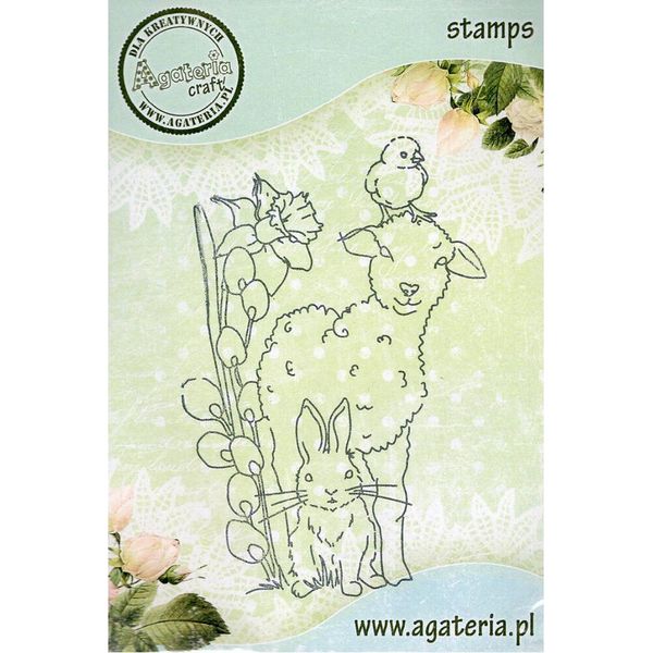 Timbro In Polimero - Agnello Con Basilico - Agateria-image