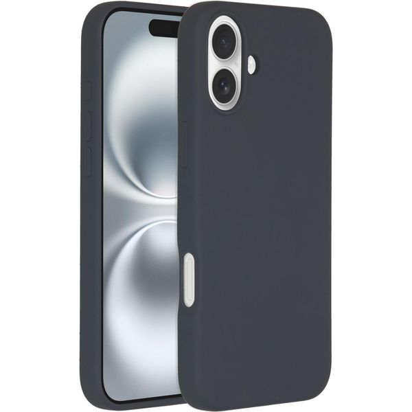 Custodia Per Iphone 16 Plus - Silicone - Accezz Soft Case/Backcover - Blu Scuro-image