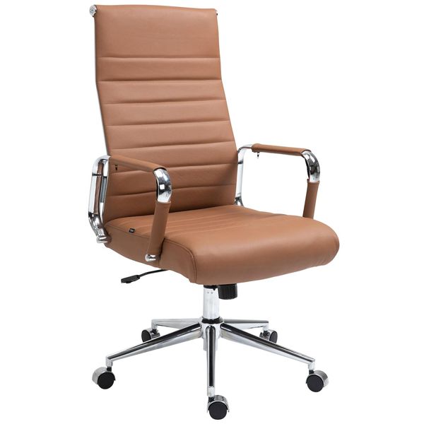 CLP BüRostuhl Ergonomisch Kolumbus Echtleder, Schreibtischstuhl HöHenverstellbar Stufenlos, Drehstuhl Mit Rollen Bis 150 Kg Belastbar-image