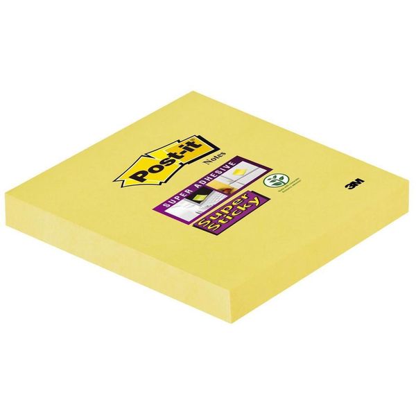 Post-It® Supersticky 654-12SYP Note Adesive, 76 X 76 Mm, Giallo Canarino, 90 Fogli-image