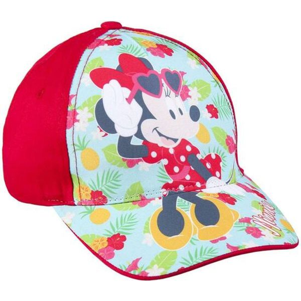 Berretto Estivo Disney Minnie Mouse - Berretto Per Bambini Con Stampa E Protezione Uv Rosso-image