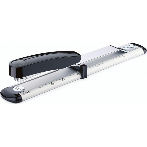 Novus® 020-1535 Cucitrice (Ufficio) B17 - Cucitrice Per Cartelle, 40 Fogli, 300 Mm, Grigio Chiaro/Nero Profondo-image