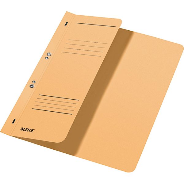 Leitz 3741-00-11 3741 Cucitrice A Occhiello, 1/2 Copertina Anteriore, A4, Pinzatura Ufficiale, Cartone Manila, Colore Camoscio-image
