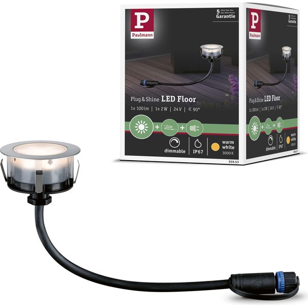 Paulmann Plug & Shine Lampada Da Incasso A Pavimento Led Floor Eco Single Spot-image
