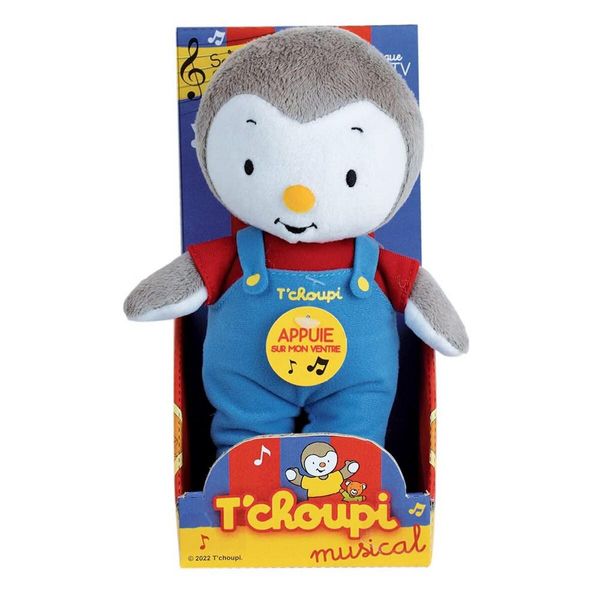 Jemini T'choupi Musical 24 Cm Jemini T'choupi Musical Peluche Interattivo Peluche Giocattolo Per Animali Domestici-image