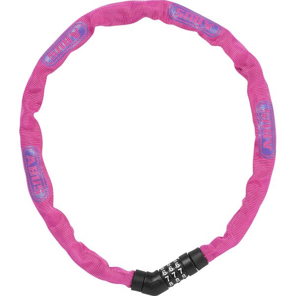 Lucchetto A Catena Abus Steel-O-Chain 4804C - Lucchetto A Combinazione In Acciaio Speciale - Livello Di Sicurezza Abus 3 - 75 Cm - Rosa-image