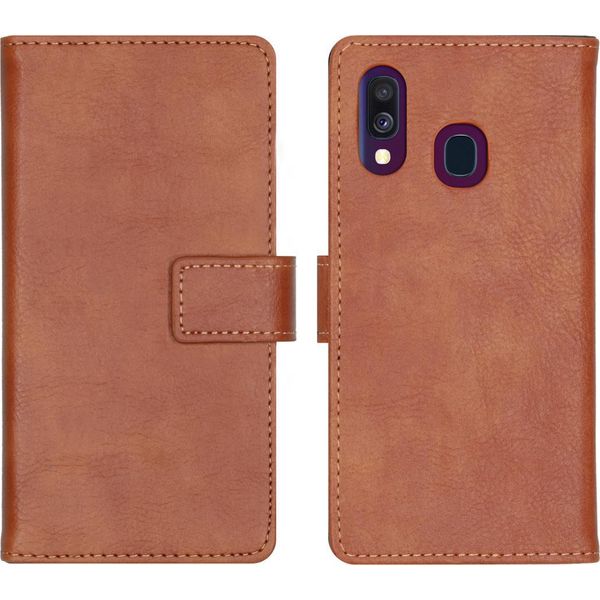Custodia Per Cellulare Imoshion Per Samsung Galaxy A40 - Cover Flip A Libro - Marrone-image