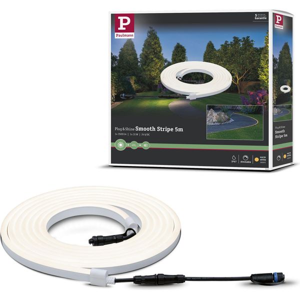 Striscia Led Plug & Shine Paulmann Striscia Singola Bianco Caldo-image