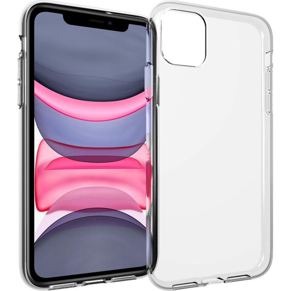 Cover Per Iphone 11 - Silicone - Custodia Morbida Accezz/Copertina Posteriore - Trasparente-image