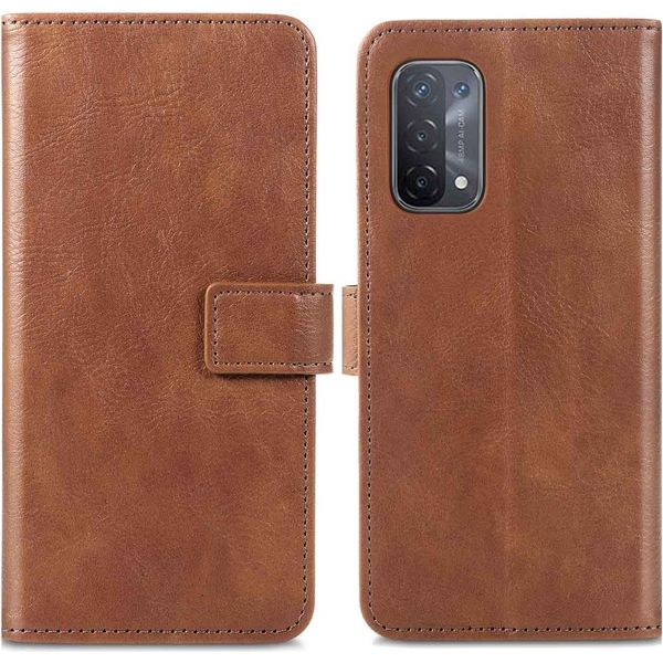 Imoshion Custodia Per Cellulare Per Oppo A74 (5G)/Oppo A54 (5G) - Flip Cover Bookcase Flip - Marrone-image