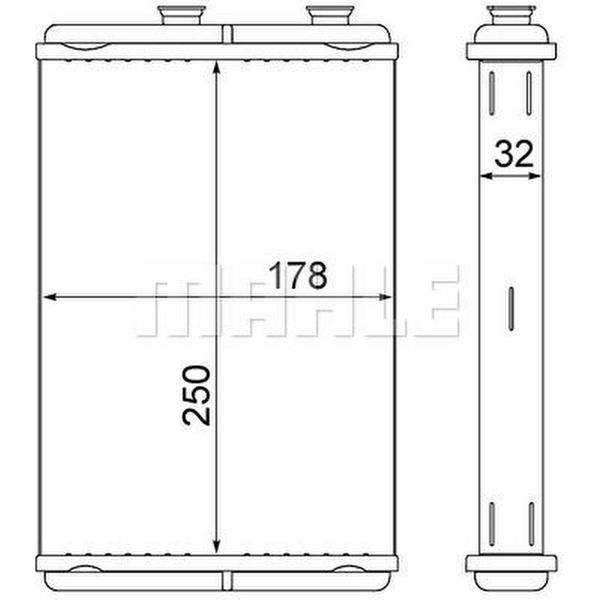 Scambiatore Di Calore Per Riscaldamento Interno Mahle Per CitroËN C8-image
