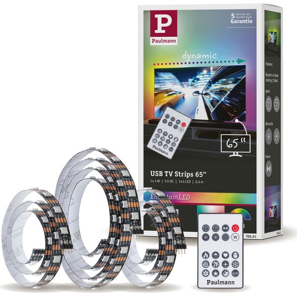 Paulmann Entertainled Usb Striscia Led Illuminazione Tv 65 Pollici-image