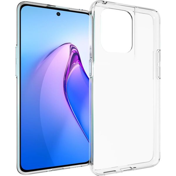 Oppo Reno 8 Pro Sleeve - Silicone - Custodia Morbida Accezz/Copertina Posteriore - Trasparente-image