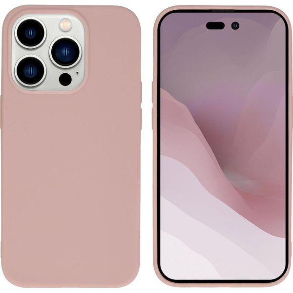 Custodia Iphone 14 Pro Custodia Iphone 14 Pro Cover Protettiva Posteriore In Silicone Colore Rosa Chiaro Imoshion-image