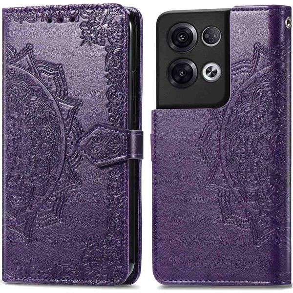 Oppo Reno 8 Pro Sleeve - Pelle Finta - Flip Cover Imoshion - Viola-image