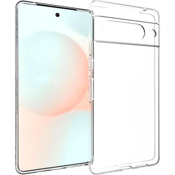 Google Pixel 7 Pro Sleeve - Silicone - Custodia Morbida Accezz/Copertura Posteriore - Trasparente-image