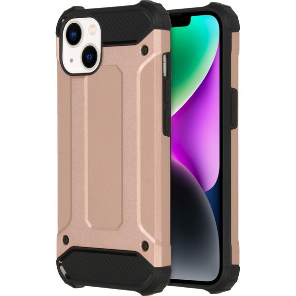 Custodia Iphone 14 Custodia Protettiva Rugged Xtreme Back Cover In Plastica Rosegold Imoshion-image