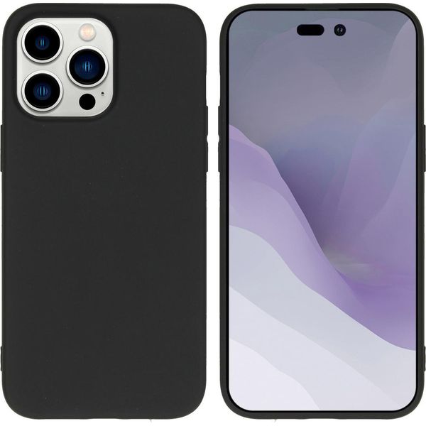 Custodia Iphone 14 Pro Max Custodia Iphone 14 Pro Max Cover Protettiva Posteriore In Silicone Nero Imoshion-image