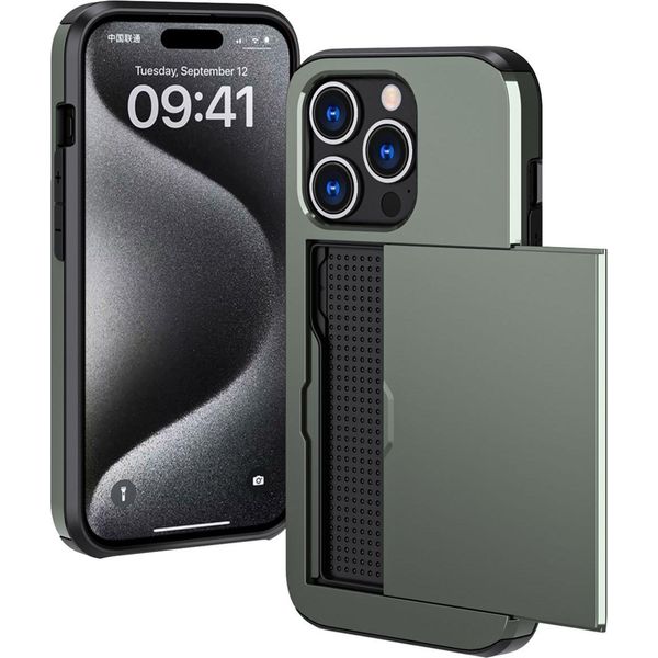 Custodia Per Iphone 15 Pro - Plastica - Custodia Rigida/Cover Imoshion - Verde Scuro-image