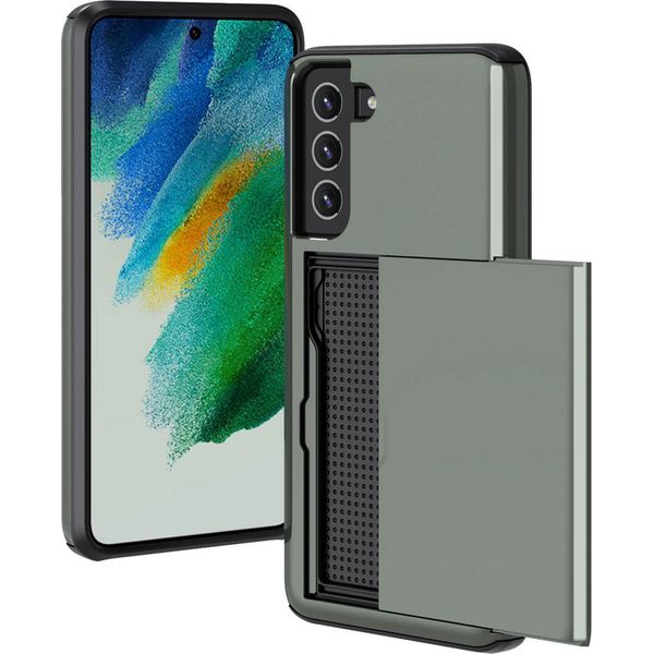 Samsung Galaxy S21 Fe Cover - Plastica - Imoshion Custodia Rigida/Backcover - Verde Scuro-image