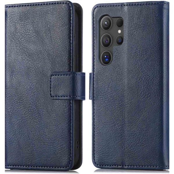 Custodia Per Cellulare Imoshion Per Samsung Galaxy S24 Ultra - Cover Flip A Libro - Blu Scuro-image