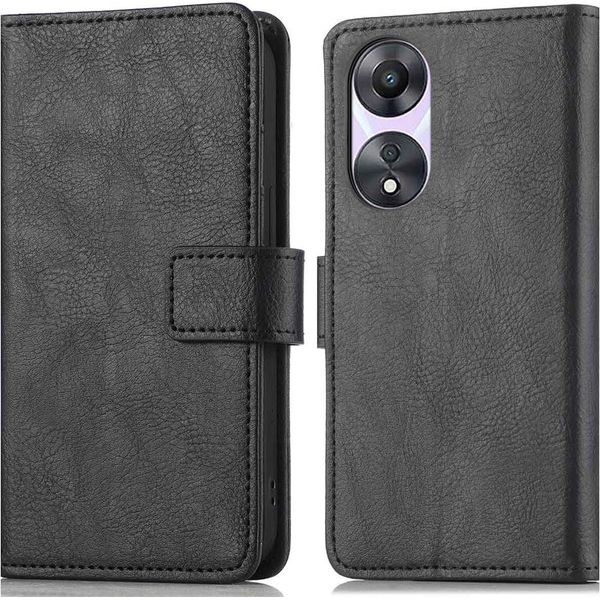 Custodia Per Cellulare Imoshion Per Oppo A78 (4G) - Flip Cover Bookcase Flip - Nero-image