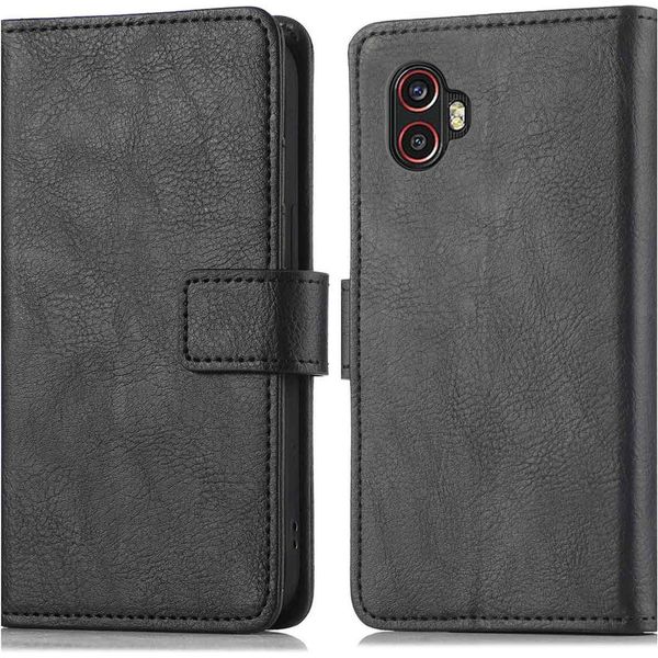 Custodia Per Cellulare Imoshion Per Samsung Galaxy Xcover 6 Pro - Flip Cover Libreria Flip - Nero-image