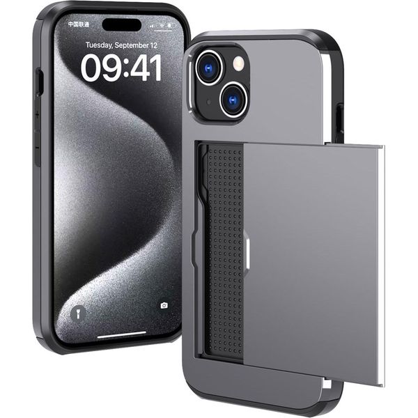 Custodia Per Iphone 15 - Plastica - Custodia Rigida/Cover Imoshion - Grigio-image