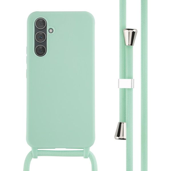 Custodia Samsung Galaxy A54 - Silicone - Imoshion Custodia Morbida/Manicotto Con Cinturino/Copertura Posteriore - Verde Menta-image